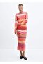 Gradient Patterned Knitwear Skirt - 2