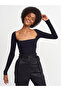 3700 Ribbed Long Sleeve Top-black