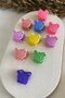 Set of 10 Mixed Color Teddy Bear Figured Small Size Latch Buckle - 4