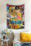 Pop Art Gustav Klimt The Kiss Kiss Graffiti Wall Cover Rug
