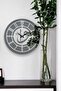 46 cm Real Mirror Plexi Figure Decorative Wall Clock with Verse