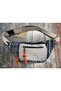 Unisex Ethnic Authentic Bohemian Daily Travel Waist Bag Multi-Pocket Water Resistant Ecru