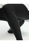 , Black Women's Ribbed Leggings, High Waist Recovery Leggings, Summer Sports Leggings - 4