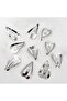 10-Piece Heart Snap Buckle Y2K Style 10 Pieces