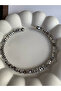 Women's Modern Geometric Handcuff Model Steel Bracelet - 5