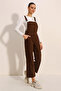 7024 Denim Overalls - Brown