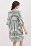 1975 ETHNIC PATTERN DRESS - Khaki - 4