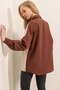 20116 Color Block Shirt - Brown - 5