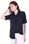 3428 Shirt with Double Flap Pockets - Navy Blue - 3