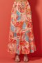 Flared Multicolored Voile Skirt - 3