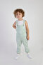 Boy's Cotton Fabric Sleeveless Salopet Jumpsuit - 4