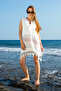 Peshtemal Beach Dress Handmade with Needle Lace Embroidery, Cotton, Authentic