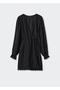 Embroidered Woven Dress - 3