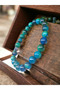 BLUE TIGER EYE NATURAL STONE BRACELET - 2