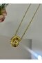 Bubble Curved Gold Letter Necklace (G Letter) - 5