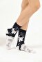 ASTRONAUT MAN PATTERNED COTTON SOCKS