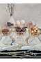 Set of 6 Gold Glass Mini Bowls Sauce Bowls Jam Bowls Sugar Bowls Turkish Delight Bowls Presentation Bowls - 3