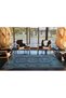 Blue Green Themed Traditional Motif Ethnic Patterned Vintage Decorative Carpet 3631 - 4