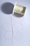 0.5 mm 50 Meters Polyester Rosary String Cream Color Polyester String - 7