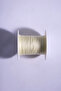 0.5 mm 50 Meters Polyester Rosary String Cream Color Polyester String - 8