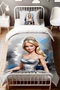 Crowned Barbi Patterned Single Baby Kids Bedding Set - 2