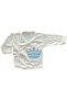 Newborn Baby Boy Bodysuit, Crown 2 Patterns, 10-Piece Hospital Exit Bodysuit Set, 100% Cotton (0-3 MONTHS) - 2