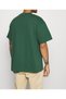 Men's 100% Cotton Unisex Black Oversize Crew Neck T-Shirt - Green - 2
