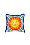 Sun Patterned Velvet Throw Pillow Cover (50 Cm X 50 Cm) - 5