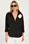 Women's Black Rose Accessory Shirt SF2540 - 4