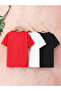 Children's Printed Set of 3 Cotton Oversize T-shirt - 2