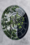 46 cm Real Mirror Plexi Figure Decorative Wall Clock with Verse - 3