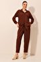 6593 Oversize Double Suit - Brown - 2
