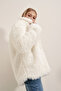 9088 Plush Coat - White - 3