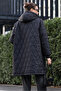 5138 Quilted Long Puffer Jacket - Black - 6