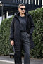 5138 Quilted Long Puffer Jacket - Black