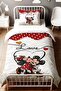 Mickey and Minnie Friendship Patterned Single Baby Kids Bedding Set - 2