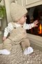 Baby Girl&Boy Pocket Detailed Thessaloniki Knitted Hat with Adjustable Straps - 2