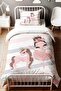 Unicorn Horse and Ballerina Princess Patterned Single Baby Kids Bedding Set - 2