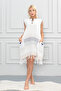 Peshtemal Beach Dress Handmade with Needle Lace Embroidery, Cotton, Authentic
