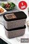 2 Pieces 10 Liter Multibox Storage Container Box Sliding Lid Fma00766 - Black