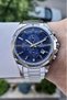 Dial Dark Blue Cord Silver Color Inside Indicators Active Function Men's Wristwatch - 3