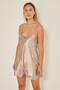 060 Women's Satin Lace Nightgown Powder - 3