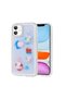 Silicone Cover for Apple iPhone 11 Case with Embossed Figure Glossy Zore Minimini