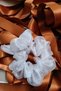 Women's Cream Rubber Buckle Organza Flower Figure - 6