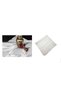 SATIN BRIDAL ENGAGEMENT BILLET WHITE 80x80cm