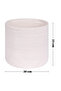 Jute Wicker 3-Piece Basket Set Organizer Bathroom Basket, Dirty Basket, Organizer, Laundry Basket - 6