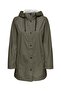 Women's Water Repellent Hooded Raincoat Coat 15304784 Black - 2