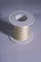 0.5 mm 50 Meters Polyester Rosary String Cream Color Polyester String - 6