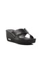 3513 Black Wedge Sole Women's Slippers