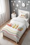 Musical Safari Train Patterned Single Baby Kids Bedding Set - 3